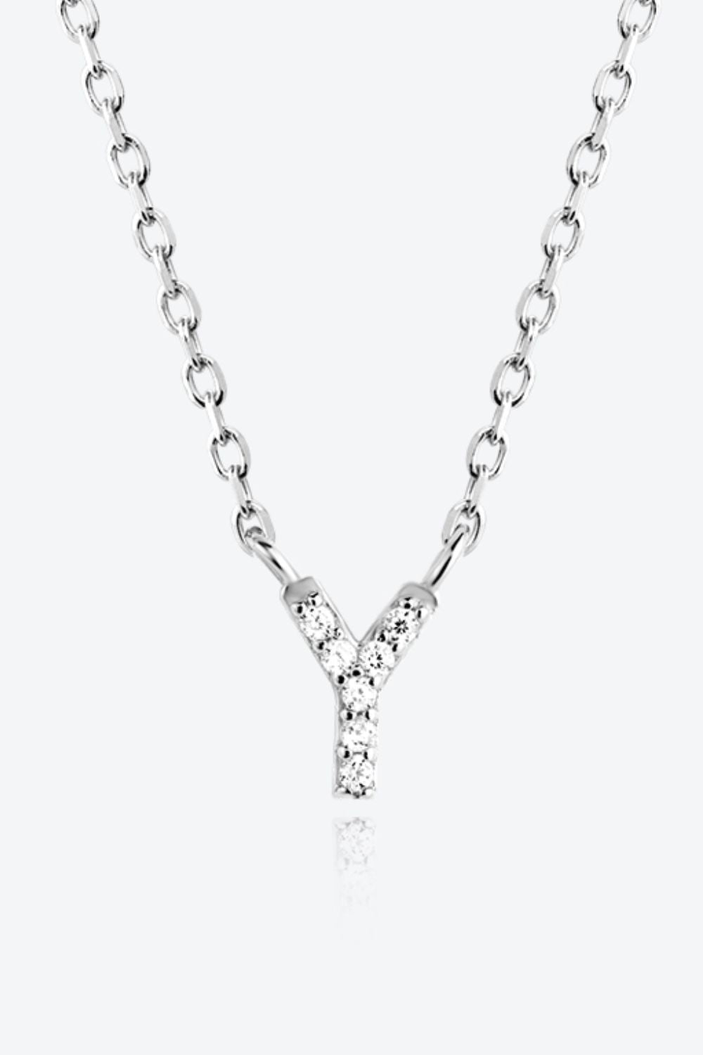 V To Z Zircon 925 Sterling Silver Necklace - AllIn Computer