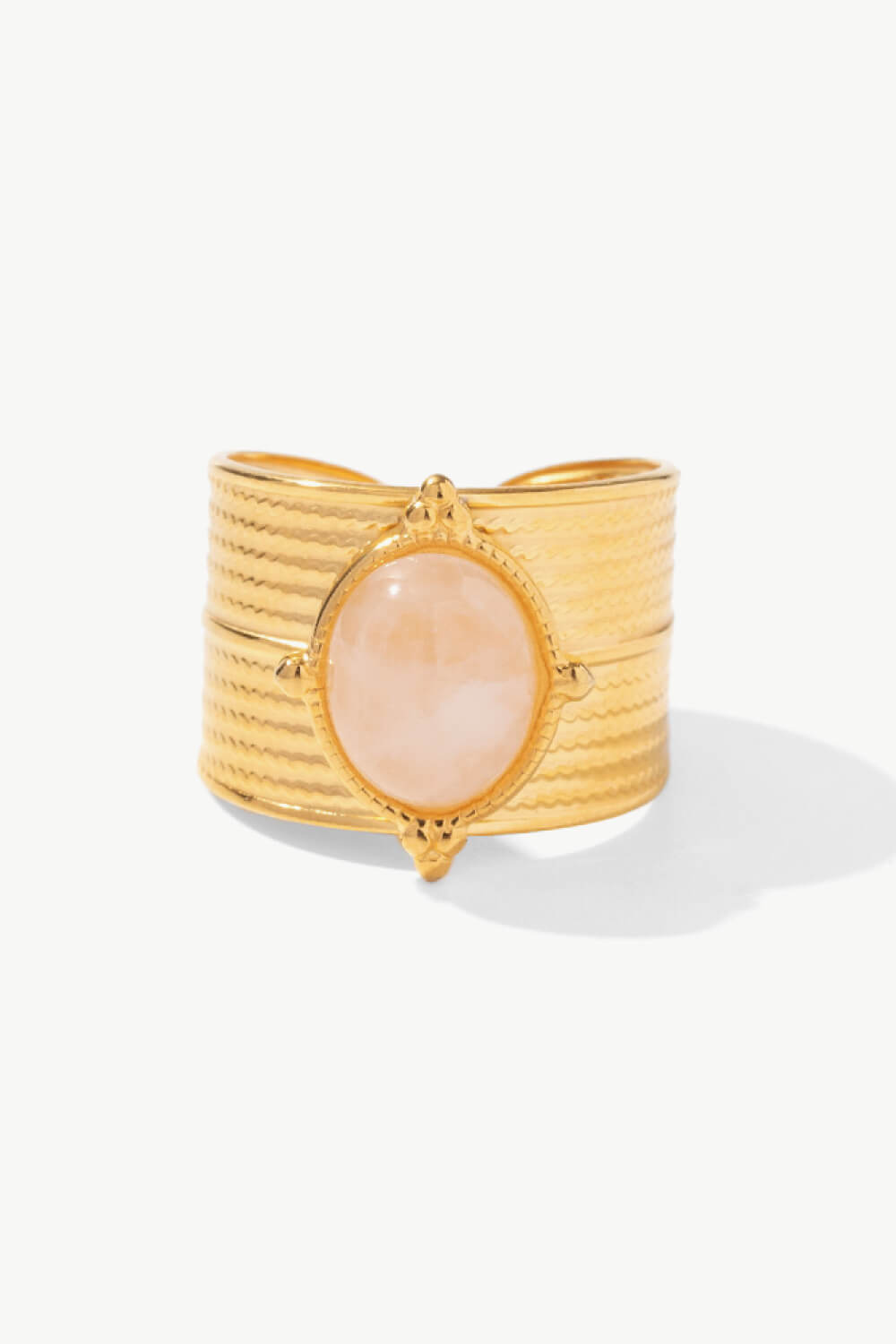 18K Gold-Plated Wide Open Ring - AllIn Computer