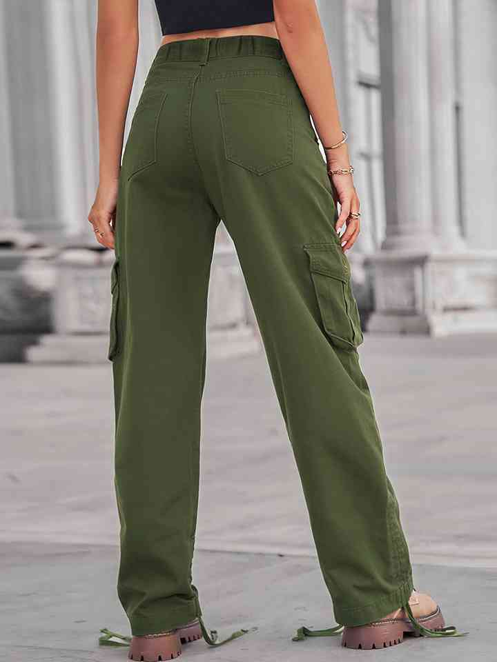 Drawstring Cargo Jeans - AllIn Computer