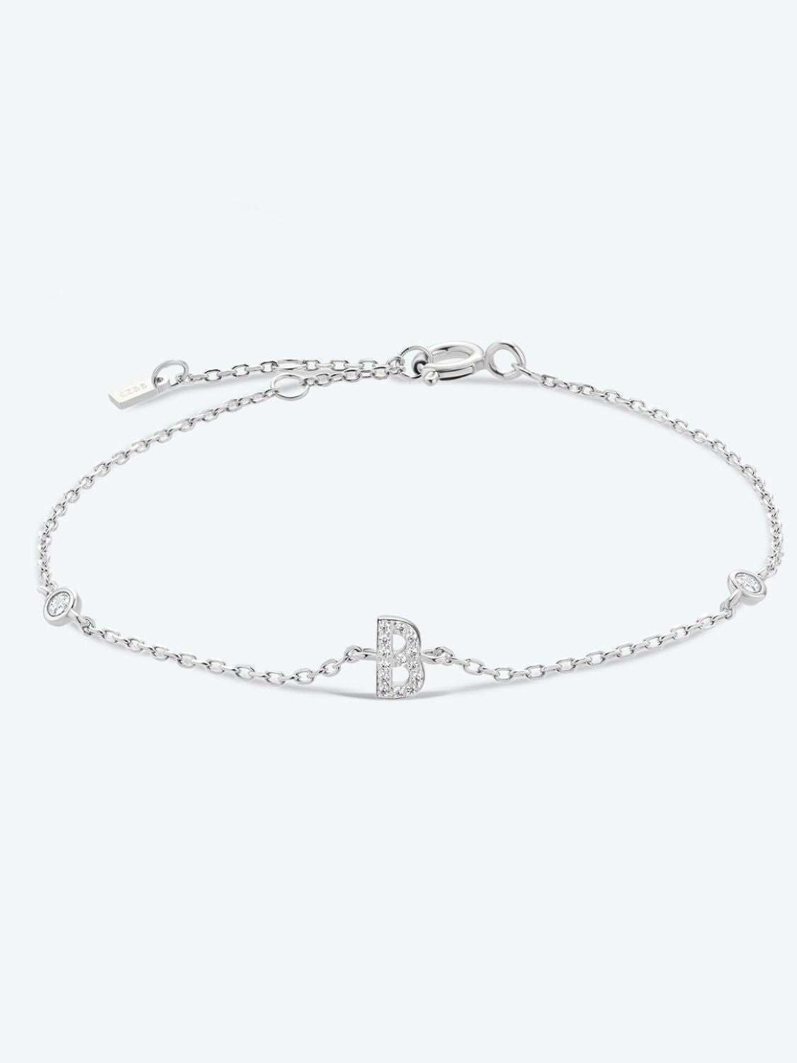 A To F Zircon 925 Sterling Silver Bracelet - AllIn Computer