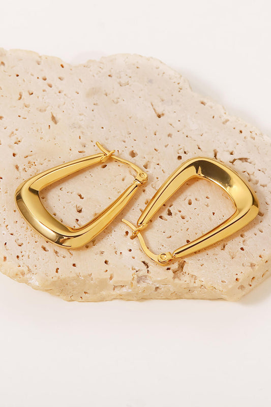18K Gold-Plated Geometric Earrings - AllIn Computer