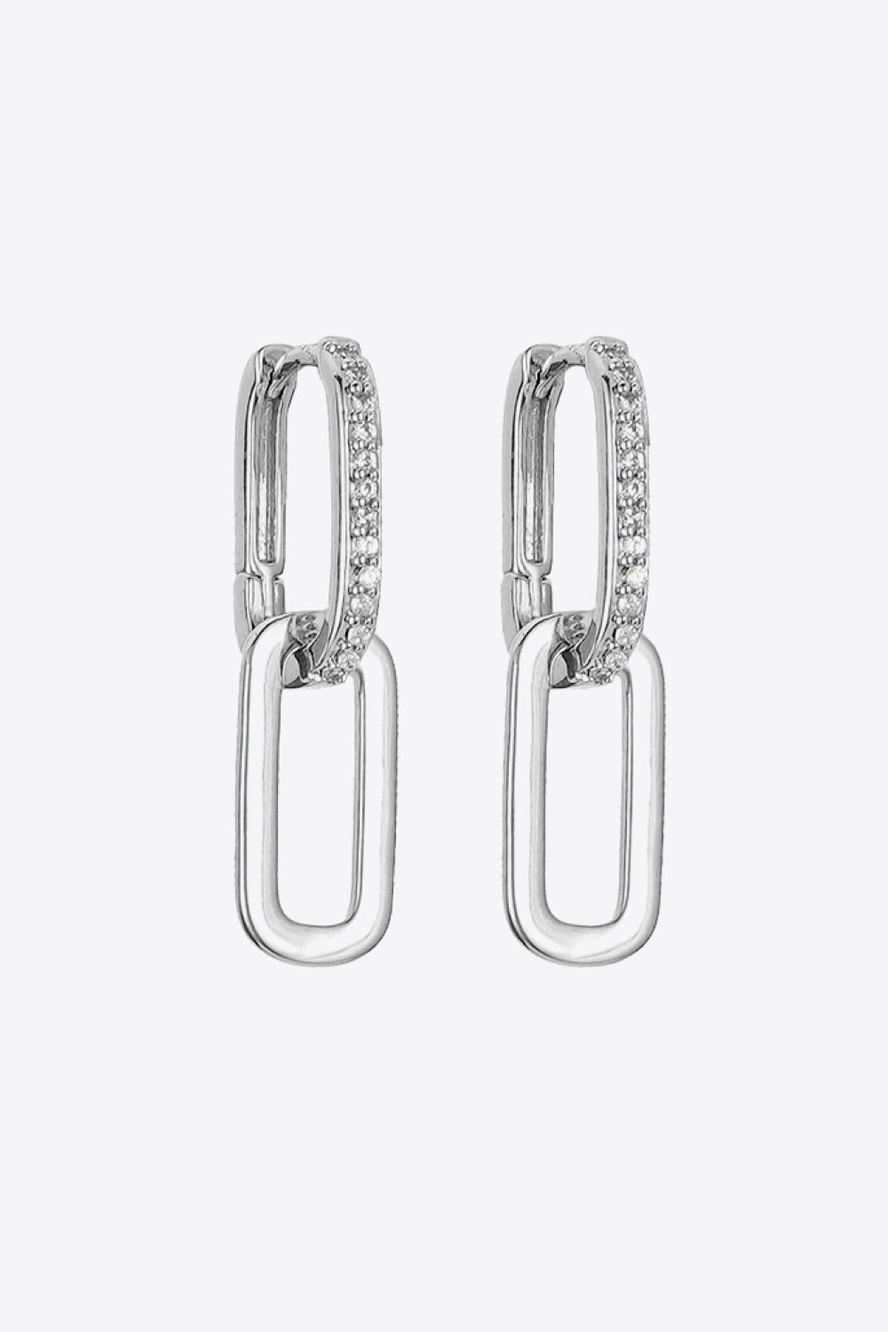 Cubic Zirconia Link Earrings - AllIn Computer