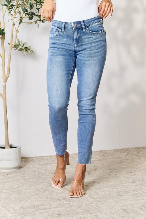 BAYEAS Raw Hem Skinny Jeans - AllIn Computer