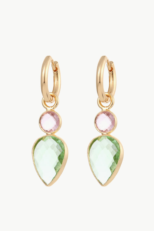Inlaid Crystal Geometric Drop Earrings - AllIn Computer