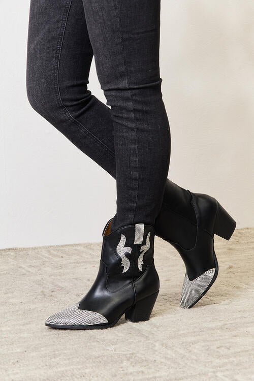 East Lion Corp Rhinestone Pointed  Boots - AllIn Computer