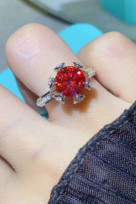 2 Carat Moissanite 6-Prong Ring in Phoenix Fire - AllIn Computer