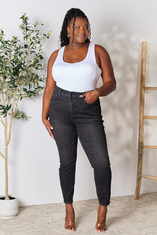 Judy Blue Full Size Tummy Control High Waist Denim Jeans - AllIn Computer