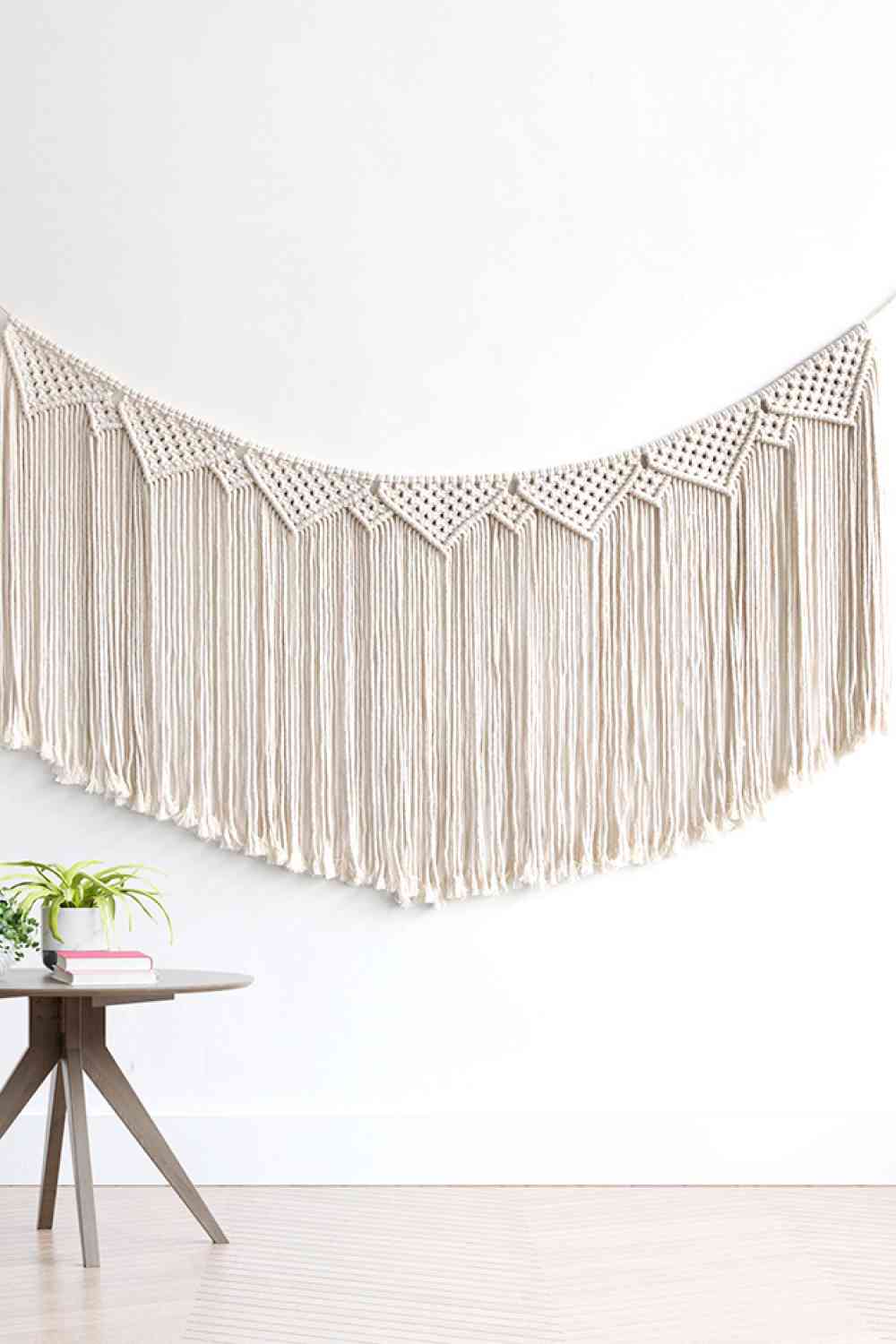 Macrame Fringe Hanging Wall Decor - AllIn Computer
