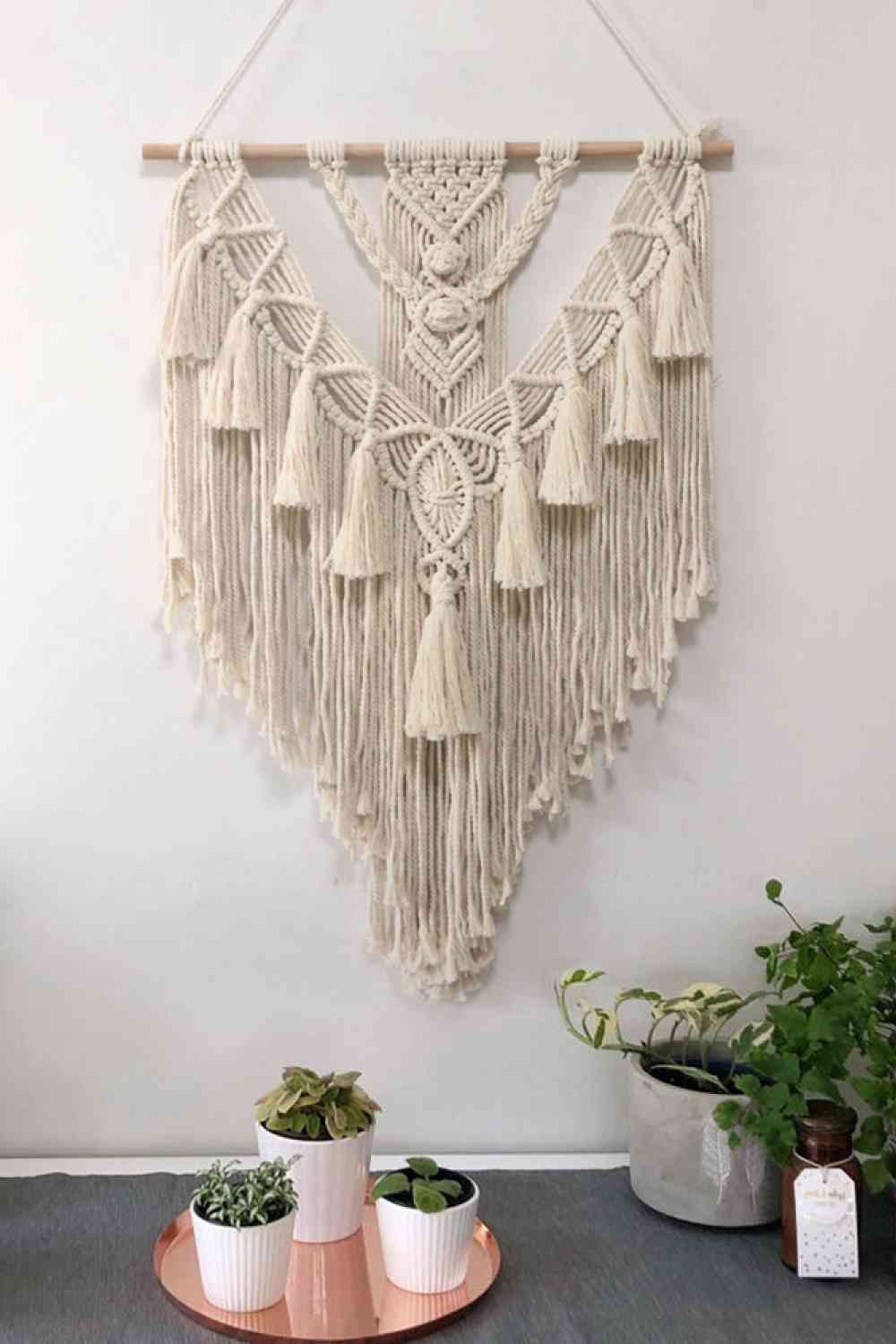 Macrame Fringe Hanging Wall Decor - AllIn Computer