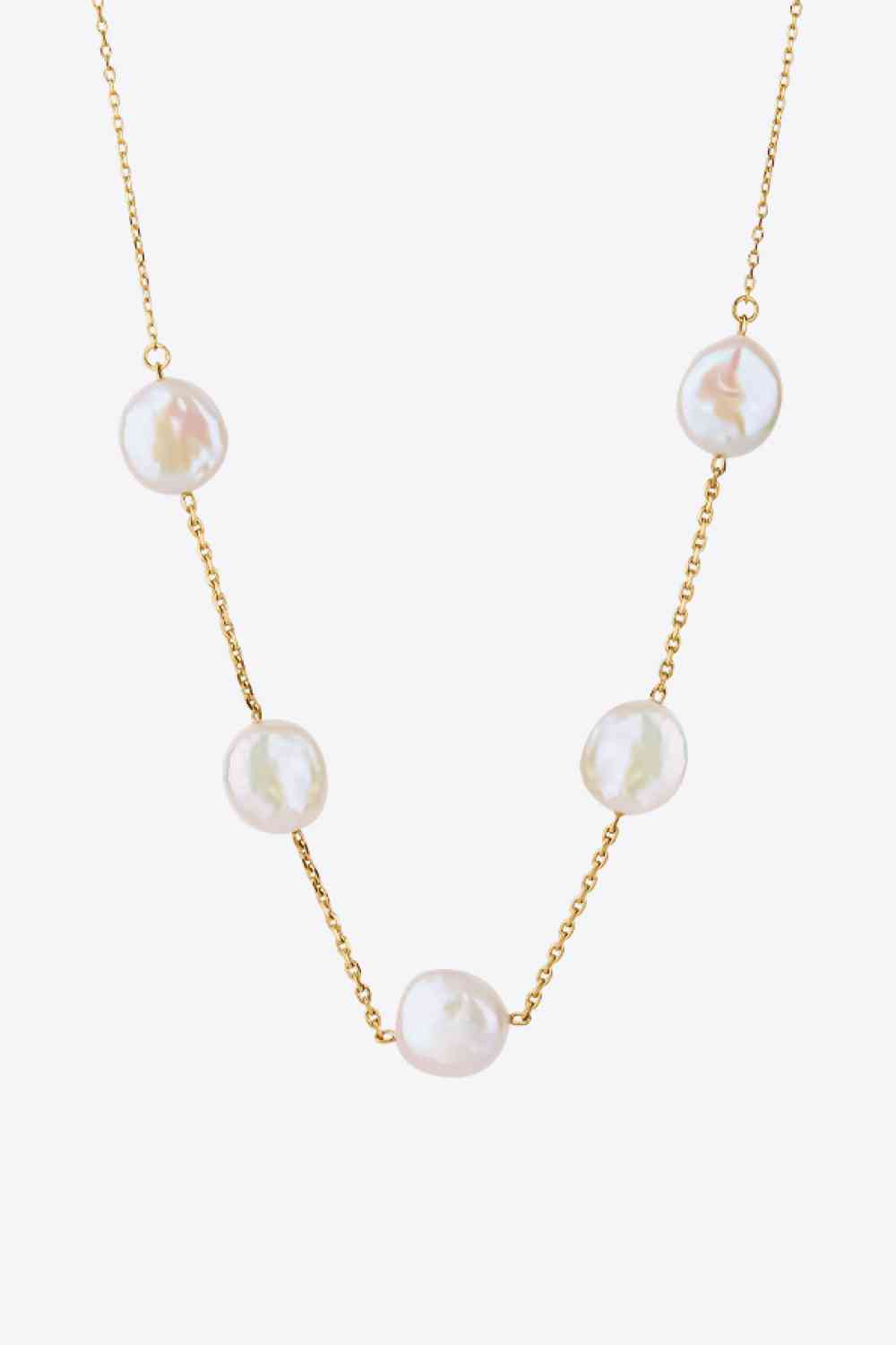 Freshwater Pearl Stainless Steel Necklace - AllIn Computer