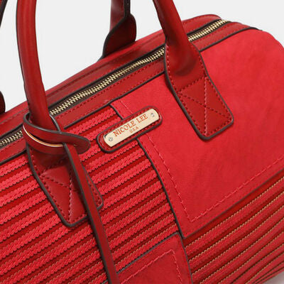 Nicole Lee USA Scallop Stitched Boston Bag - AllIn Computer