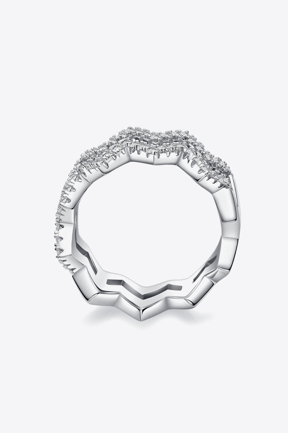 Adored Moissanite Zigzag Stacking Rings - AllIn Computer