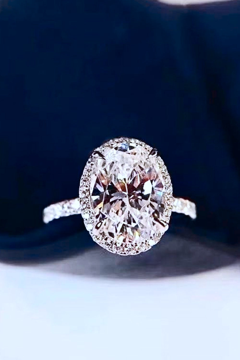 2 Carat Moissanite Platinum-Plated Ring - AllIn Computer