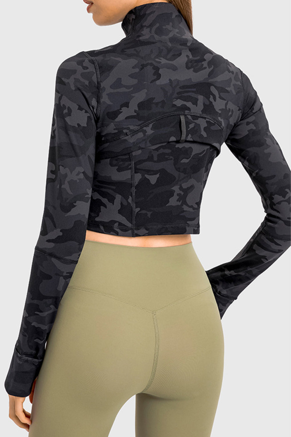 Zip Front Cropped Sports Jacket - AllIn Computer