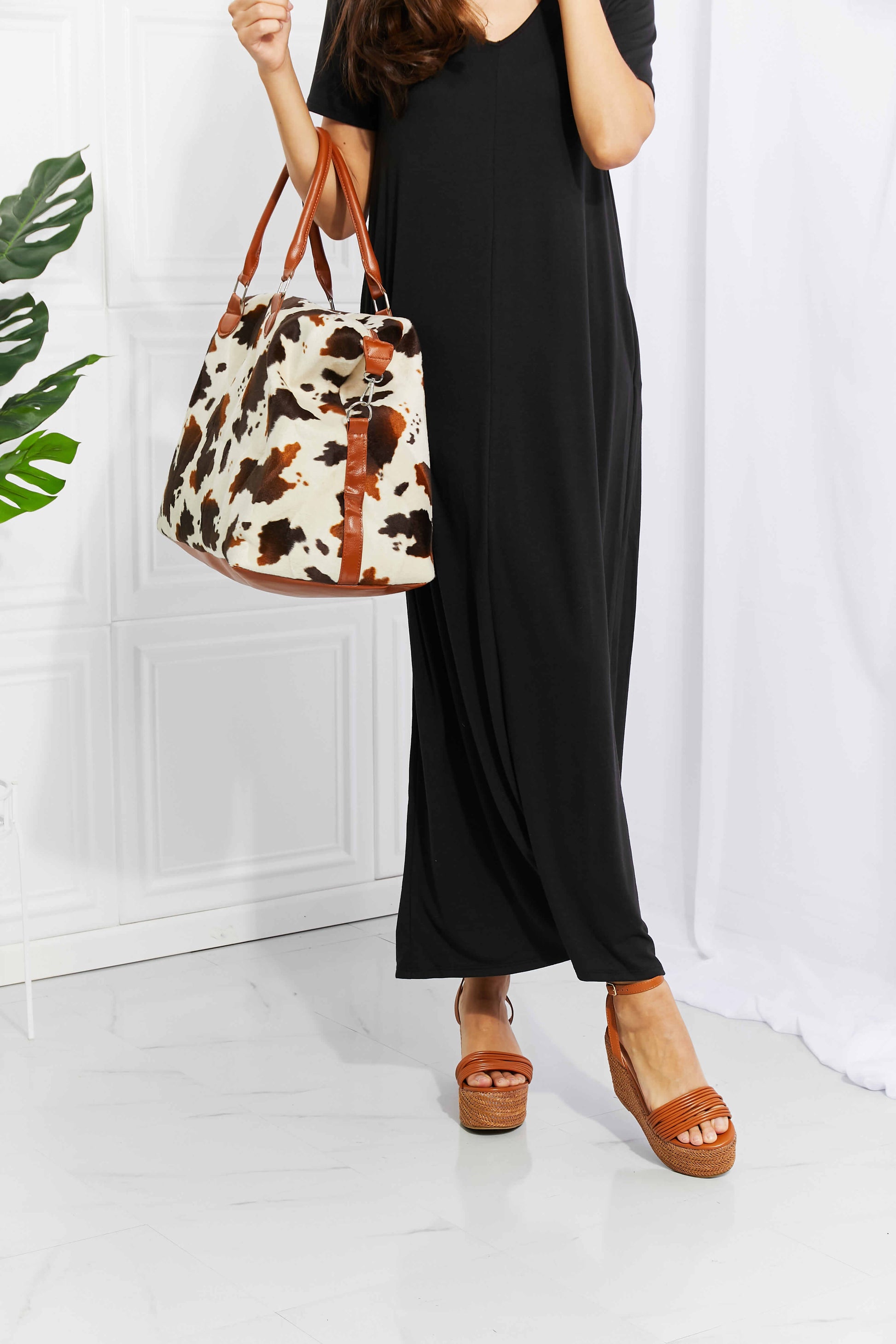 Animal Print Plush Weekender Bag - AllIn Computer