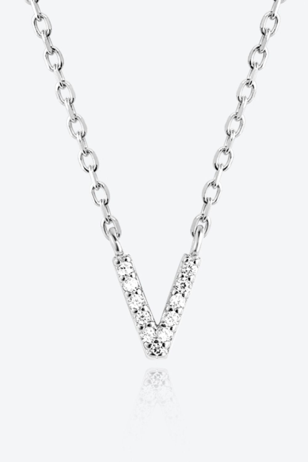 V To Z Zircon 925 Sterling Silver Necklace - AllIn Computer