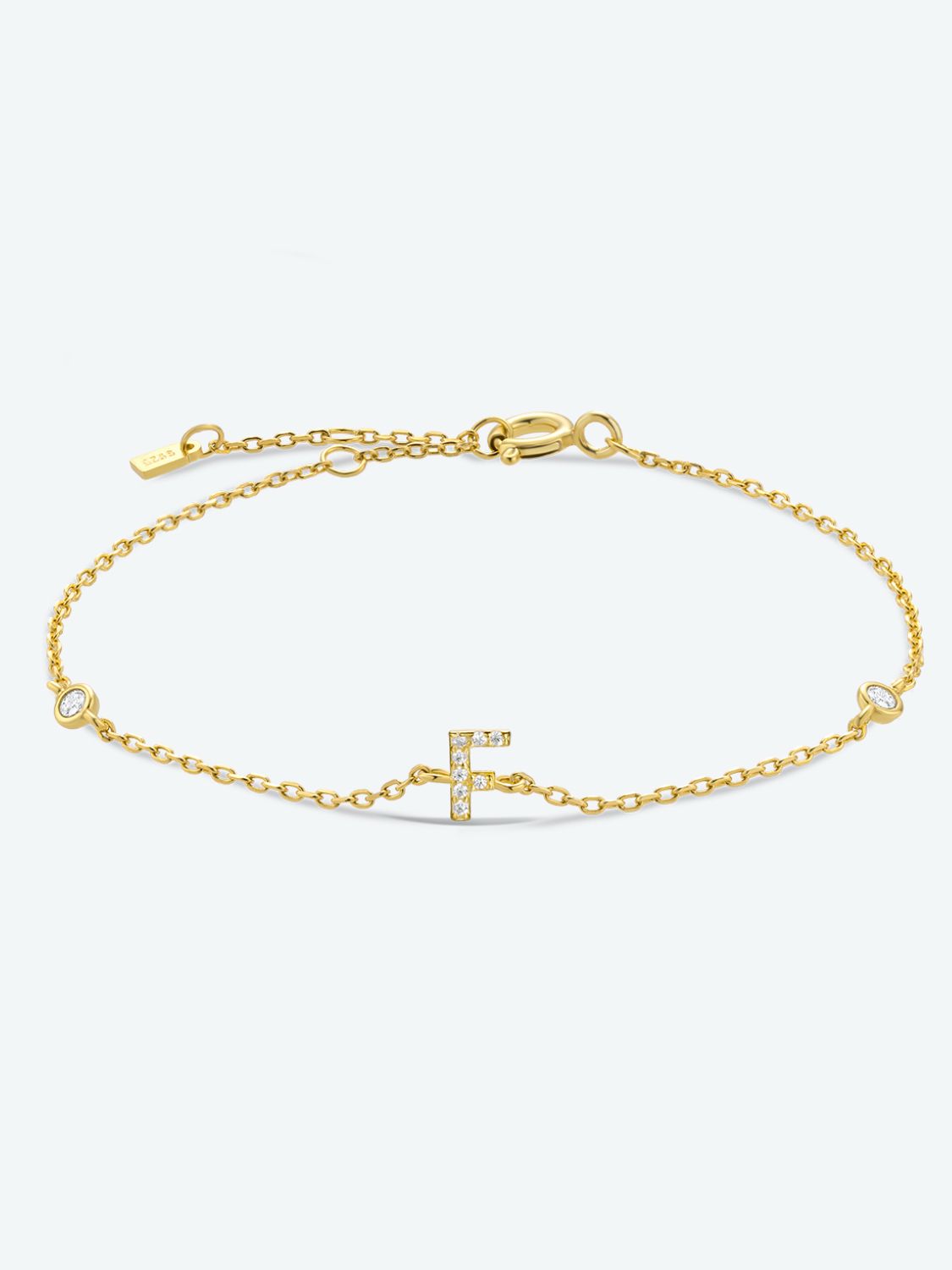 A To F Zircon 925 Sterling Silver Bracelet - AllIn Computer