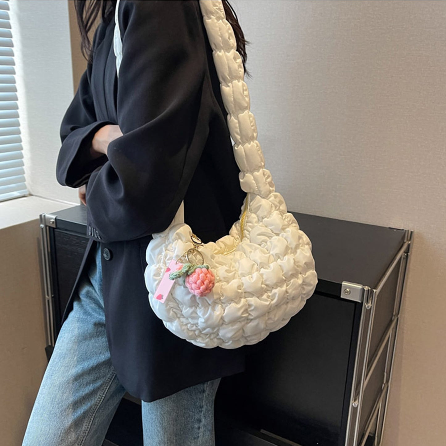 Quilted Shoulder Bag - AllIn Computer