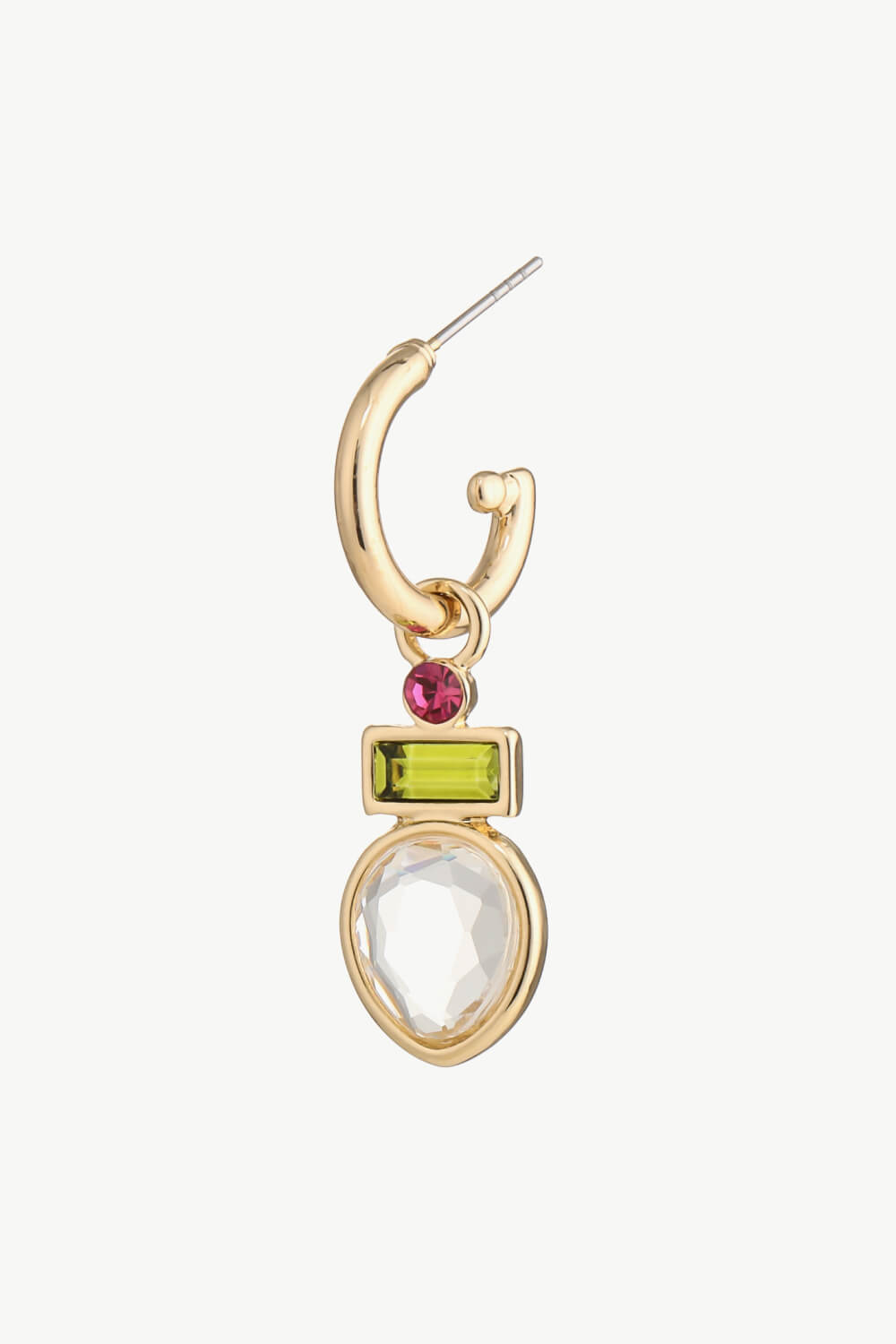 5-Pairs Wholesale Crystal C-Hoop Drop Earrings - AllIn Computer