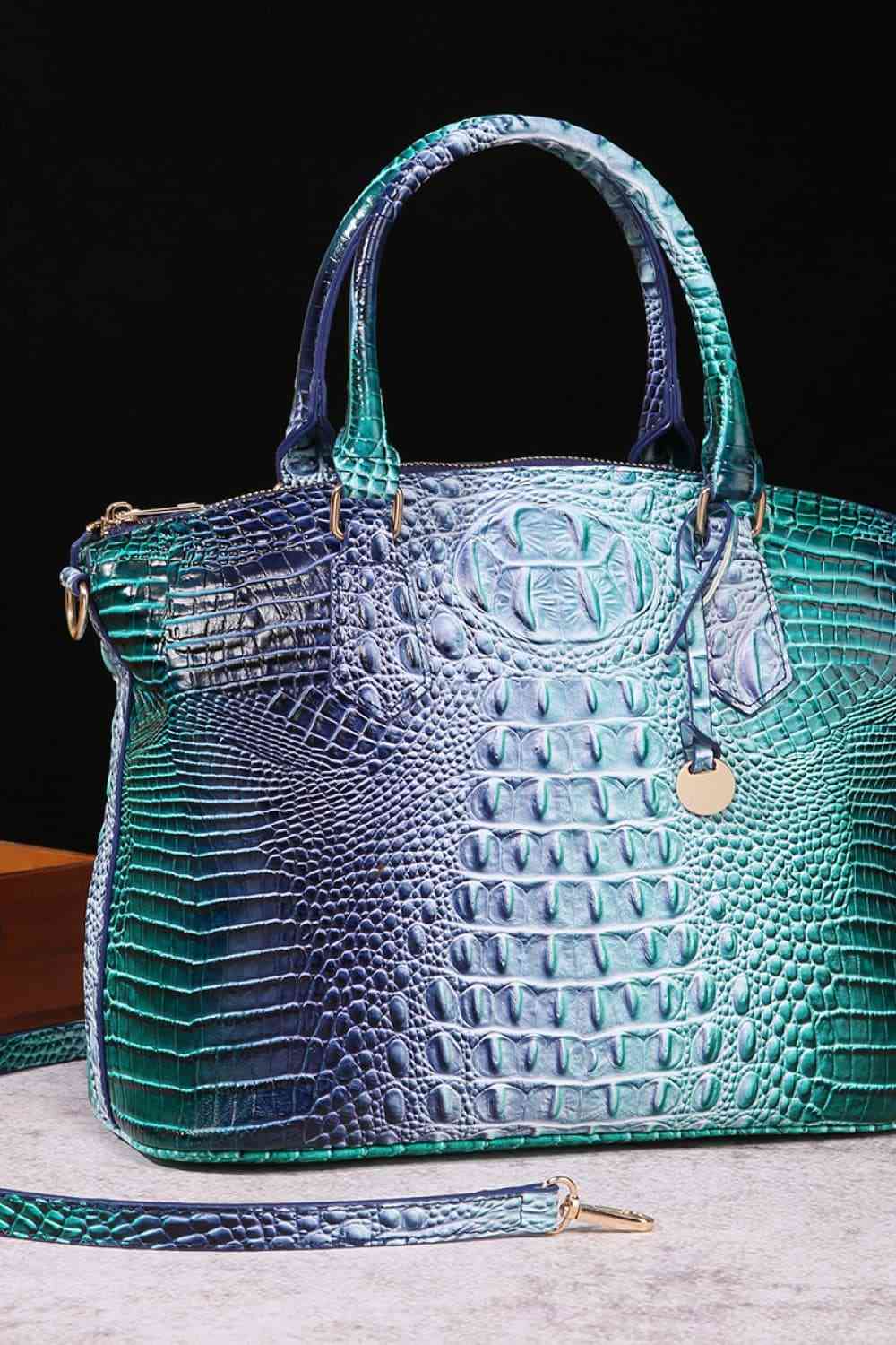 Gradient PU Leather Handbag - AllIn Computer