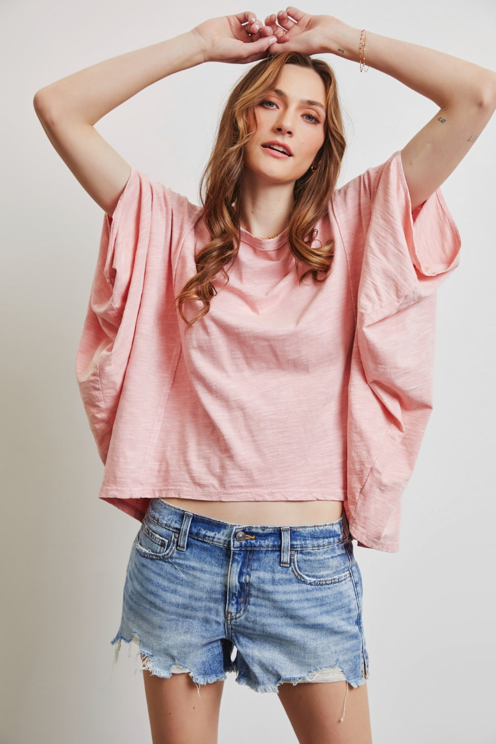 HEYSON Full Size Garment-Dyed Boat Neck Oversized Top - AllIn Computer
