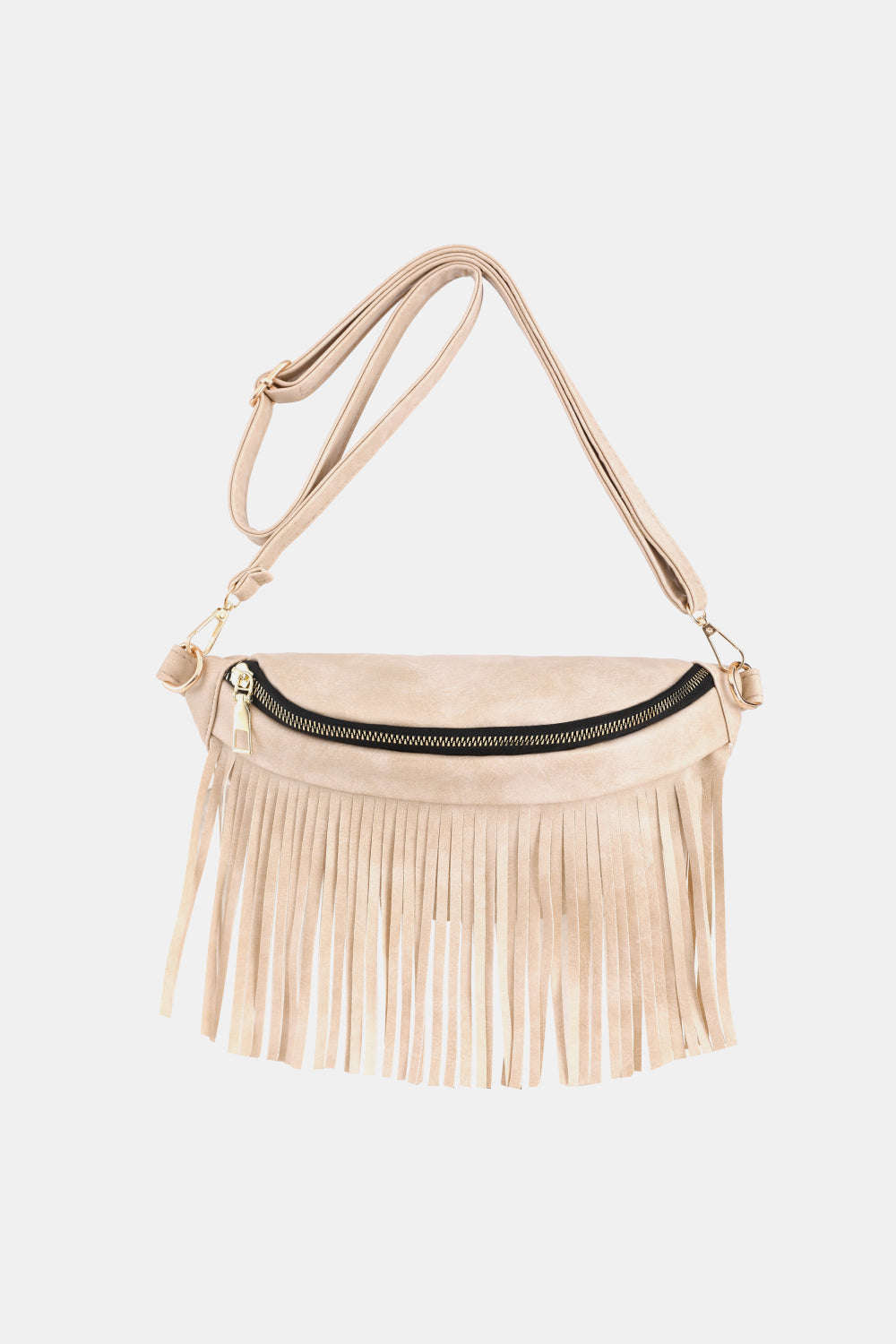 Fringed PU Leather Sling Bag - AllIn Computer