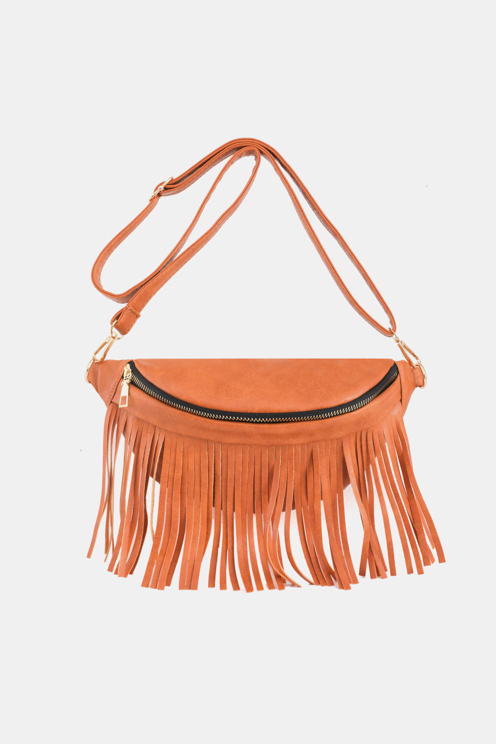 Fringed PU Leather Sling Bag - AllIn Computer