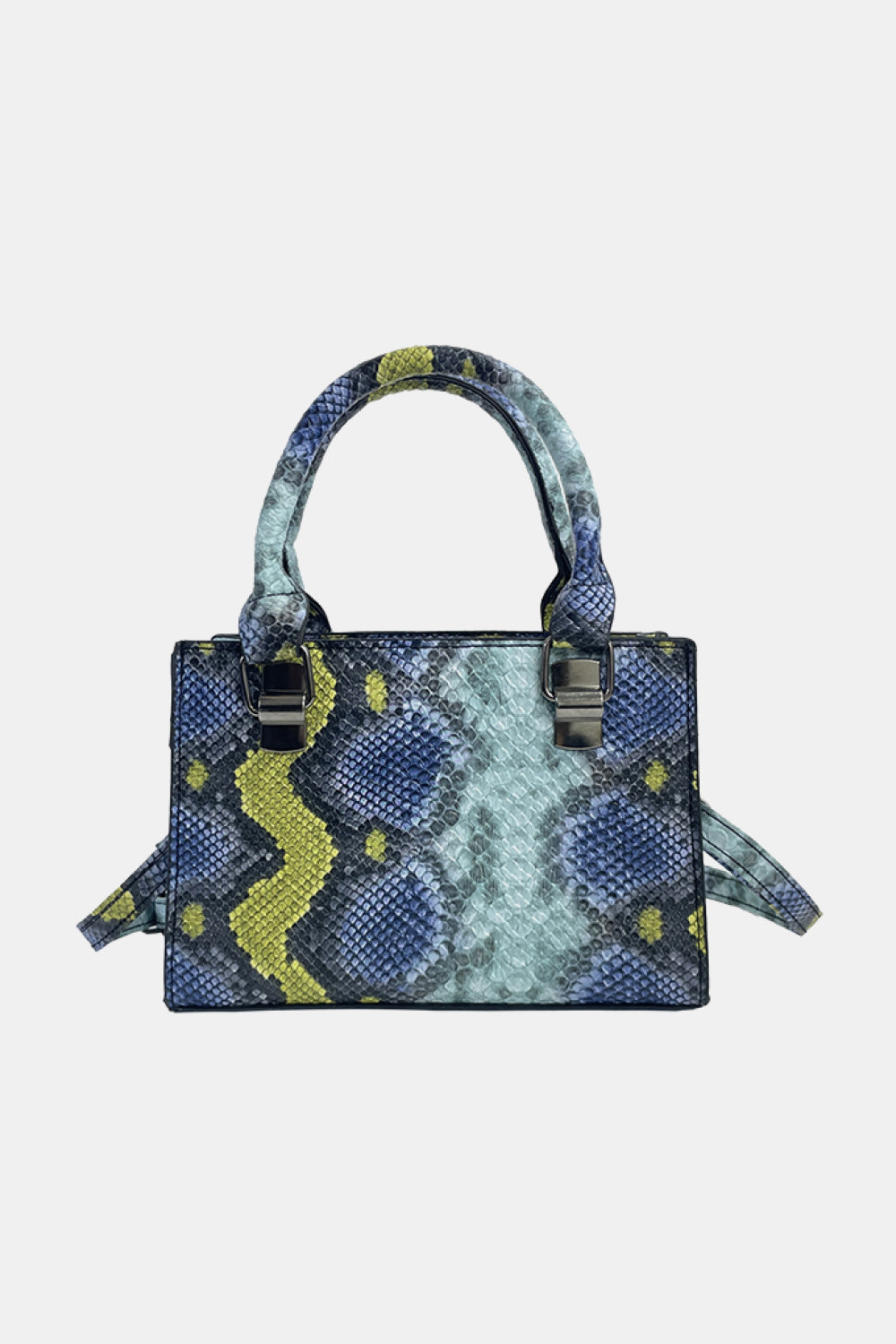 Snakeskin Print PU Leather Handbag - AllIn Computer