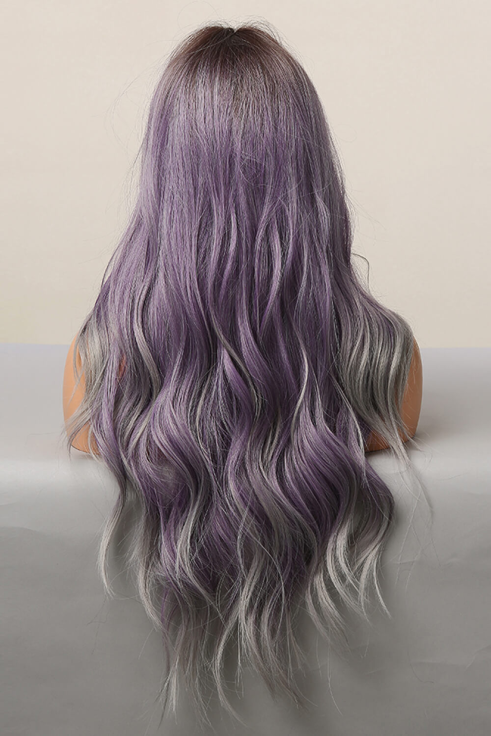 Elegant Wave Full Machine Synthetic Wigs in Purple 26'' - AllIn Computer
