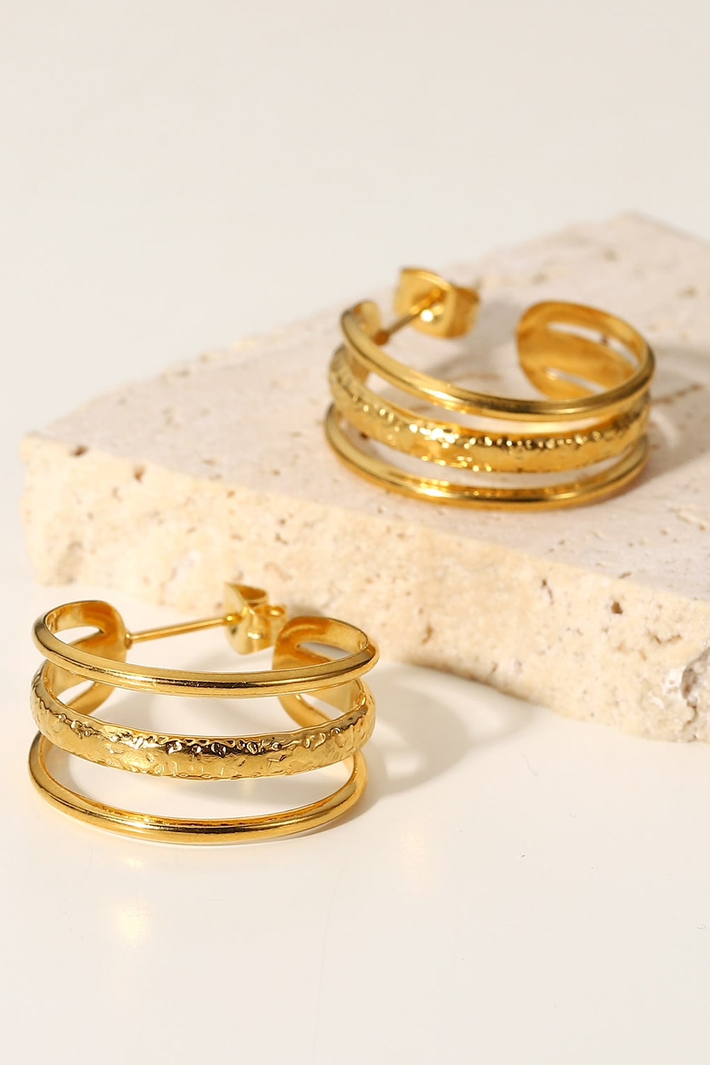 Three Is Better Than One C-Hoop Earrings - AllIn Computer
