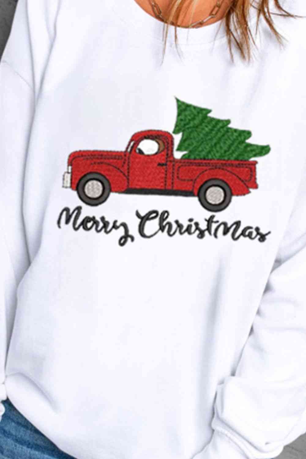 MERRY CHRISTMAS Graphic Sweatshirt - AllIn Computer