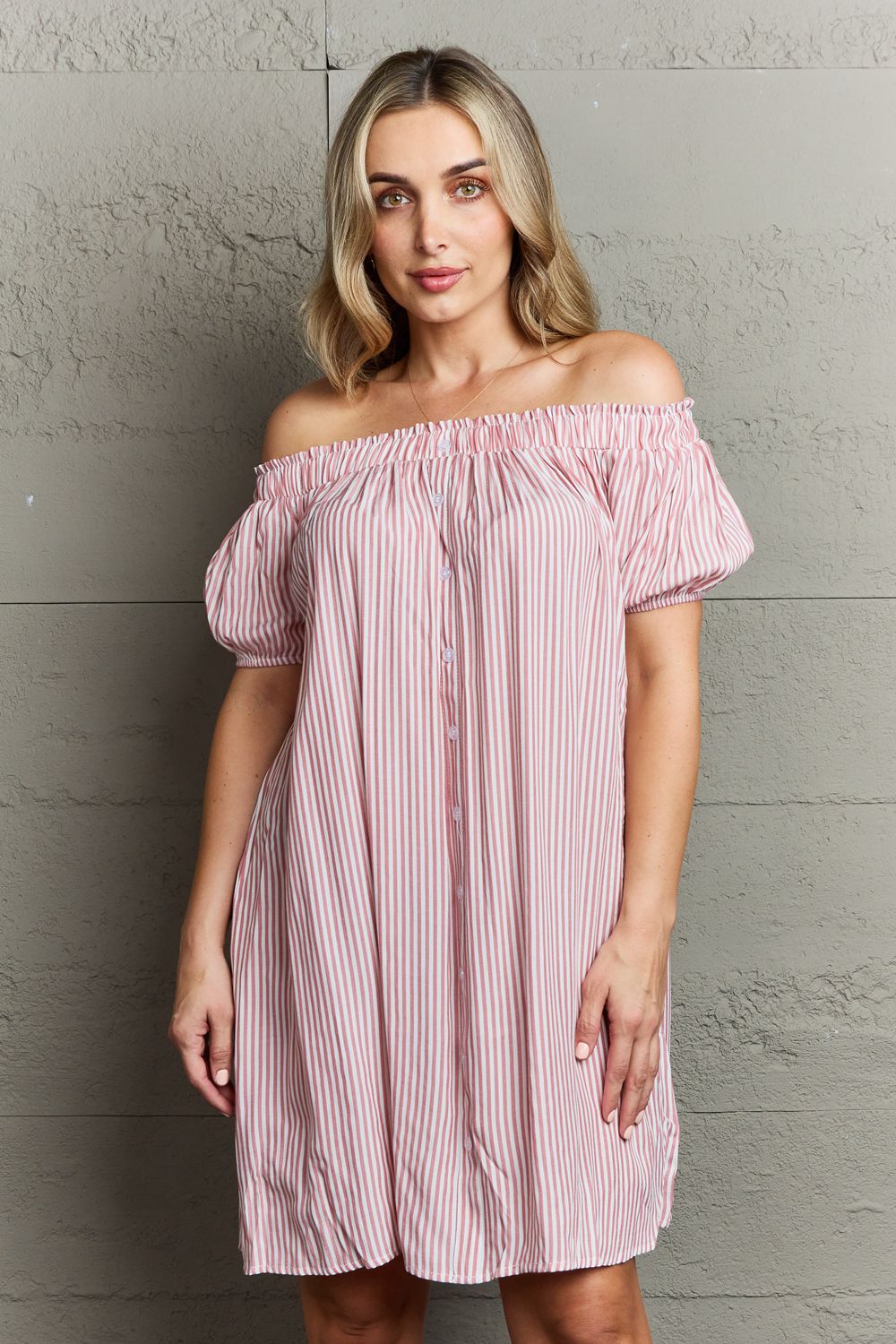Ninexis Show Compassion Off The Shoulder Mini Dress - AllIn Computer