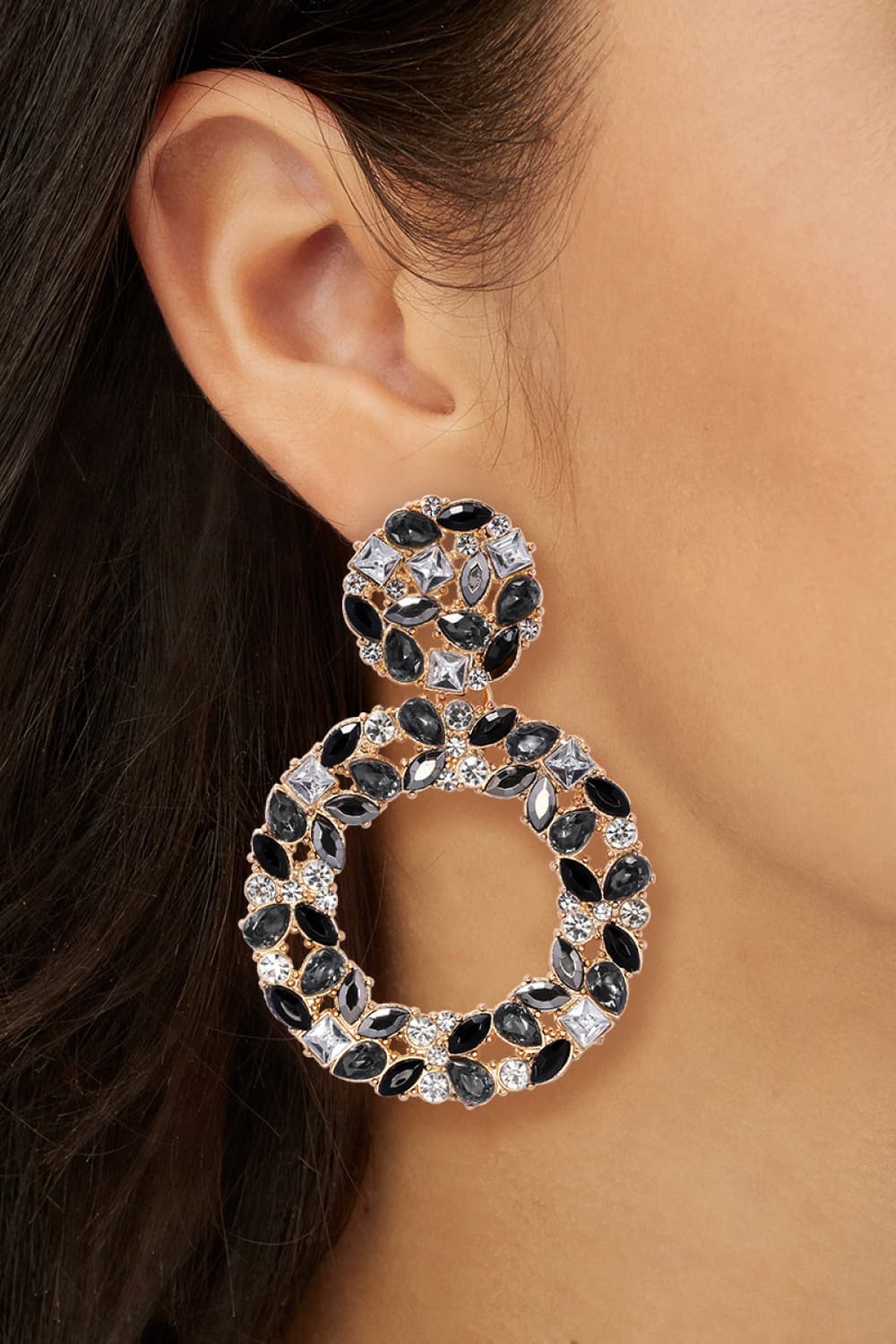 Round Shape Acrylic Dangle Earrings - AllIn Computer