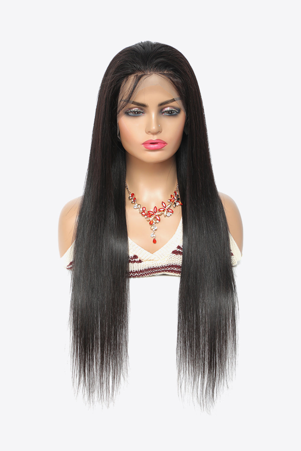 18" 13x4 Lace Front Wigs Virgin Hair Natural Color 150% Density - AllIn Computer
