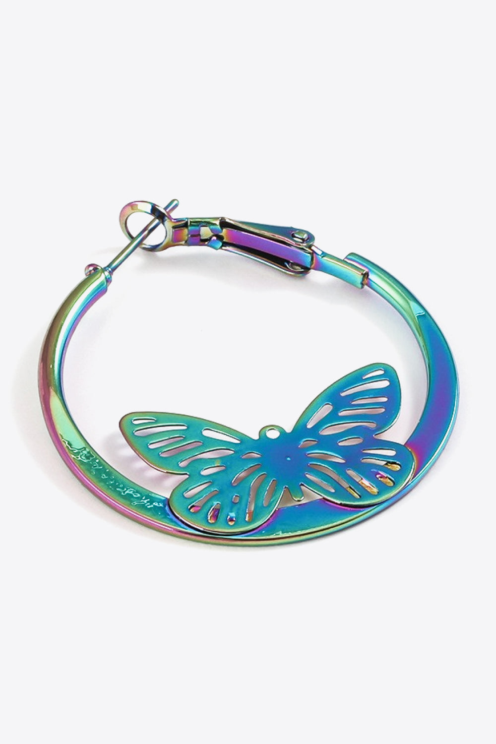 5-Pairs Wholesale Multi-Colored Butterfly Huggie Earrings - AllIn Computer