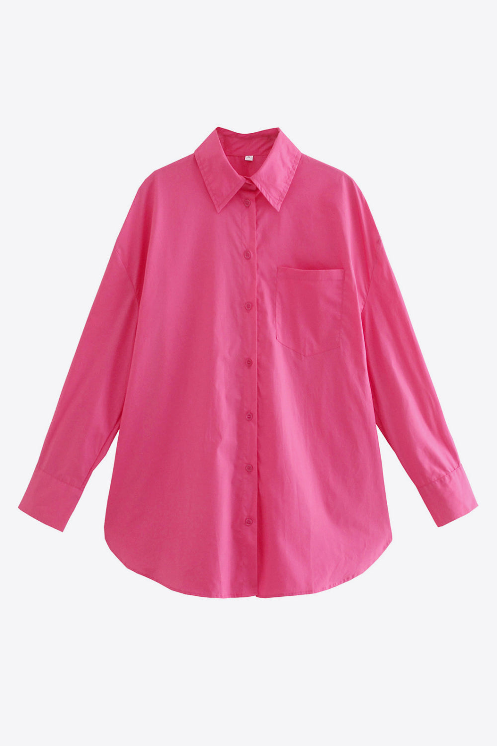 Dropped Shoulder Slit Shirt - AllIn Computer