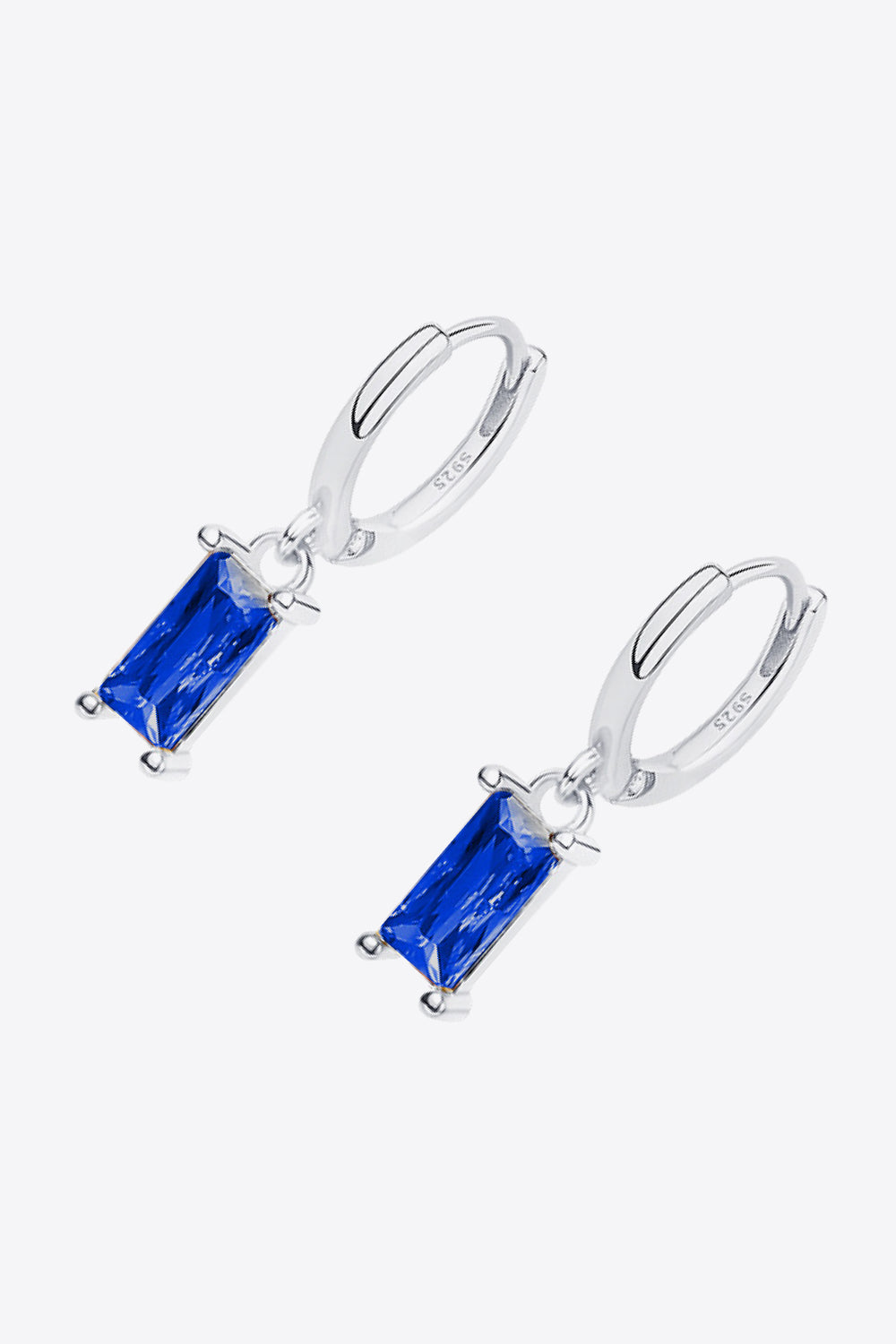 Retro 925 Sterling Silver Cubic Zirconia Drop Earrings - AllIn Computer