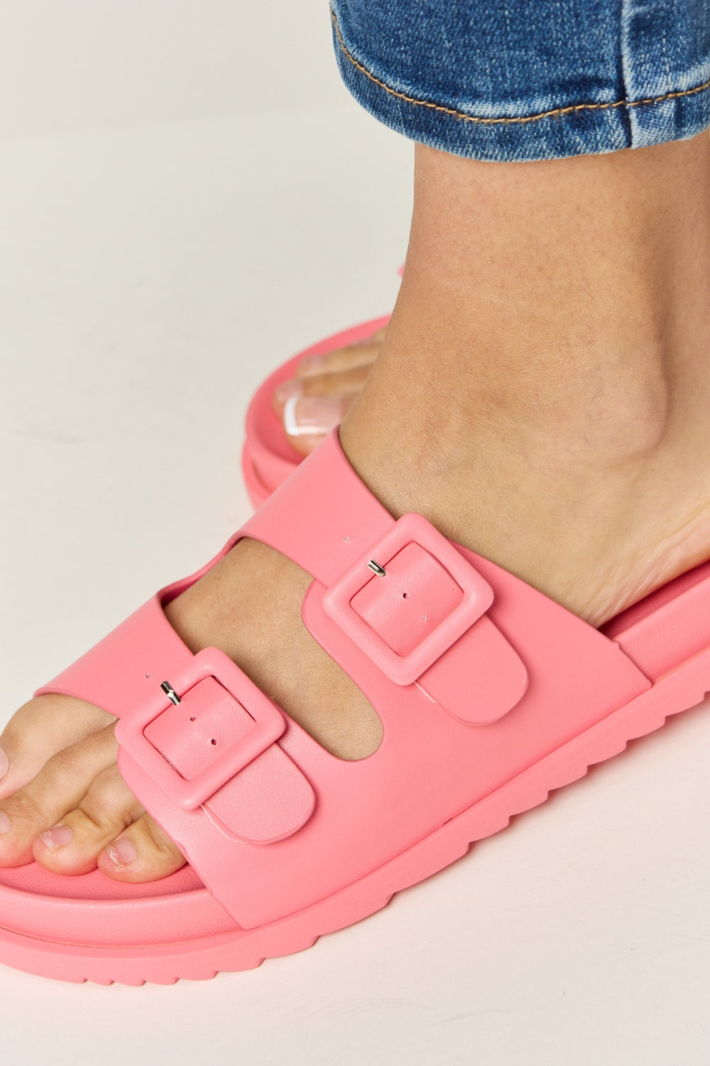 Legend Double Buckle Open Toe Sandals - AllIn Computer