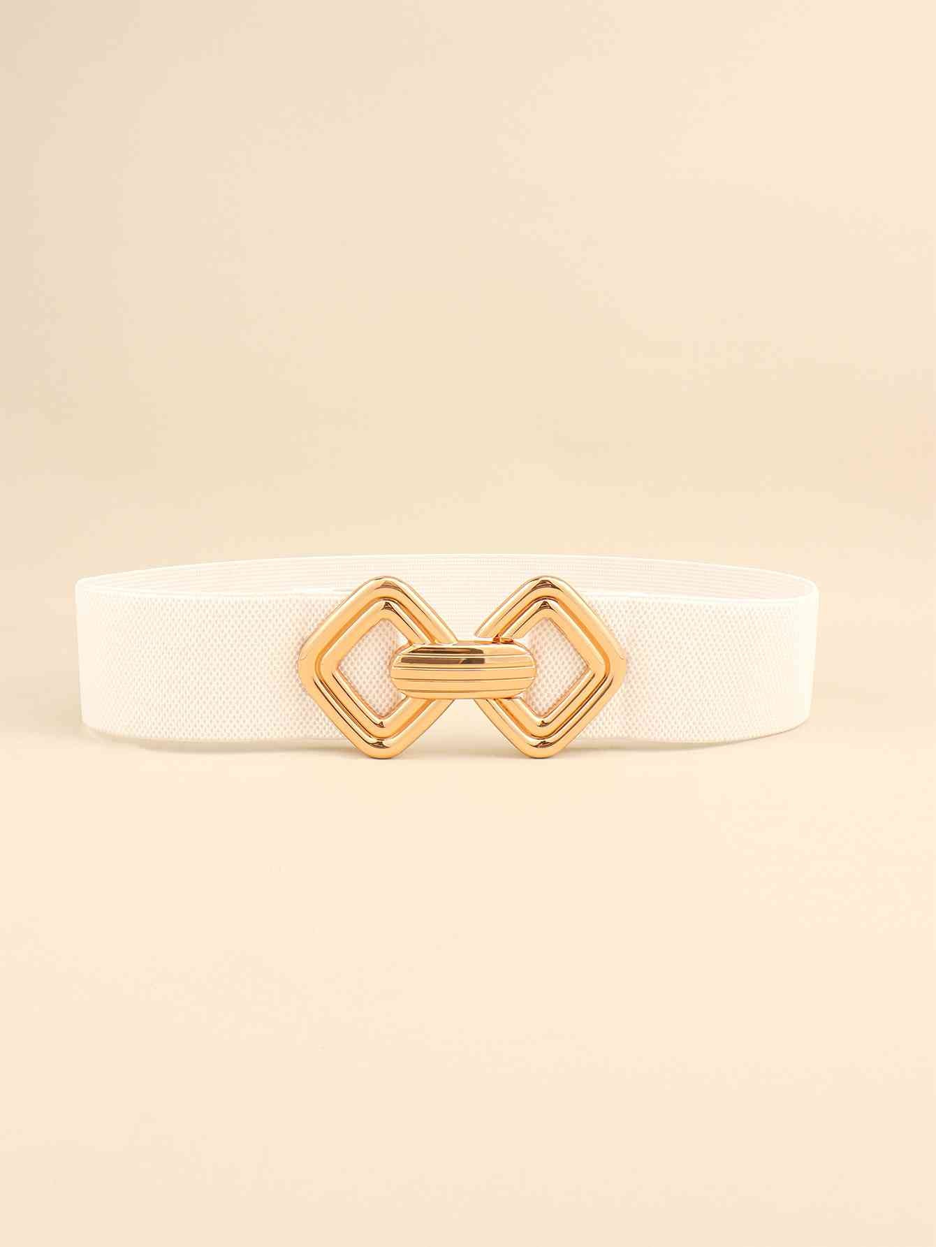 Geometric Buckle Elastic Wide Belt - AllIn Computer
