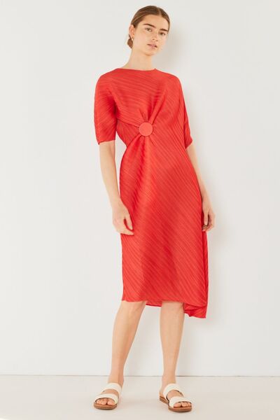 Marina West Swim Pleated Dolman Sleeve Dress - AllIn Computer