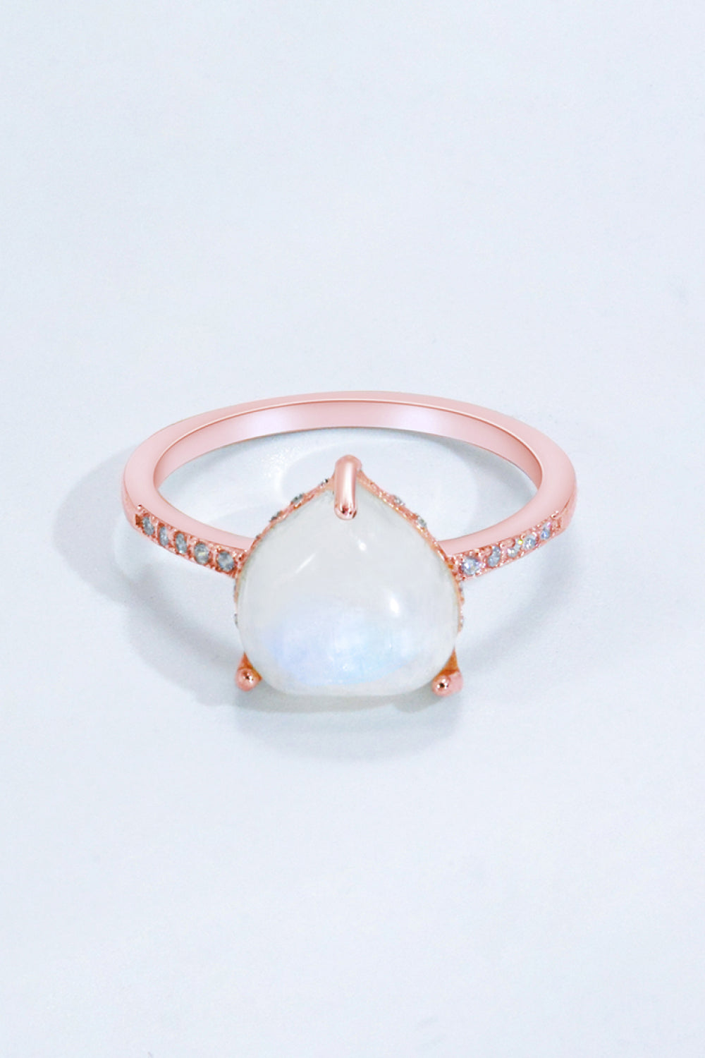 Heart-Shaped Natural Moonstone Ring - AllIn Computer