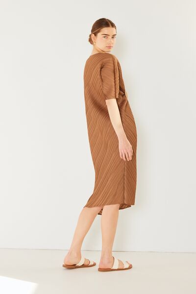 Marina West Swim Pleated Dolman Sleeve Dress - AllIn Computer