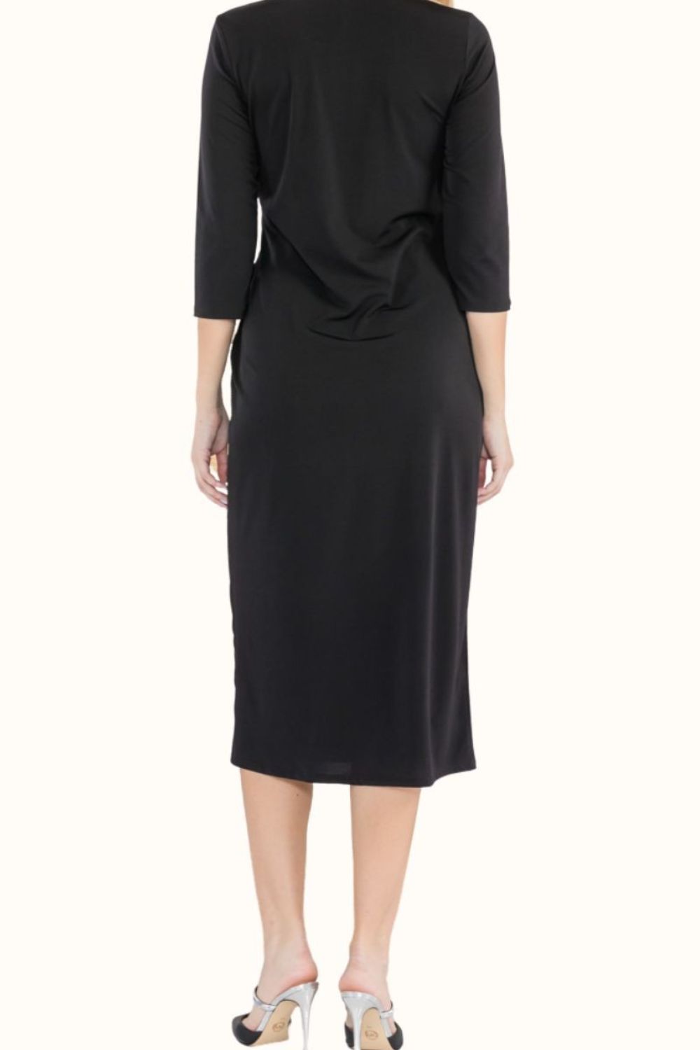 Celeste Full Size Round Neck Midi Dress - AllIn Computer