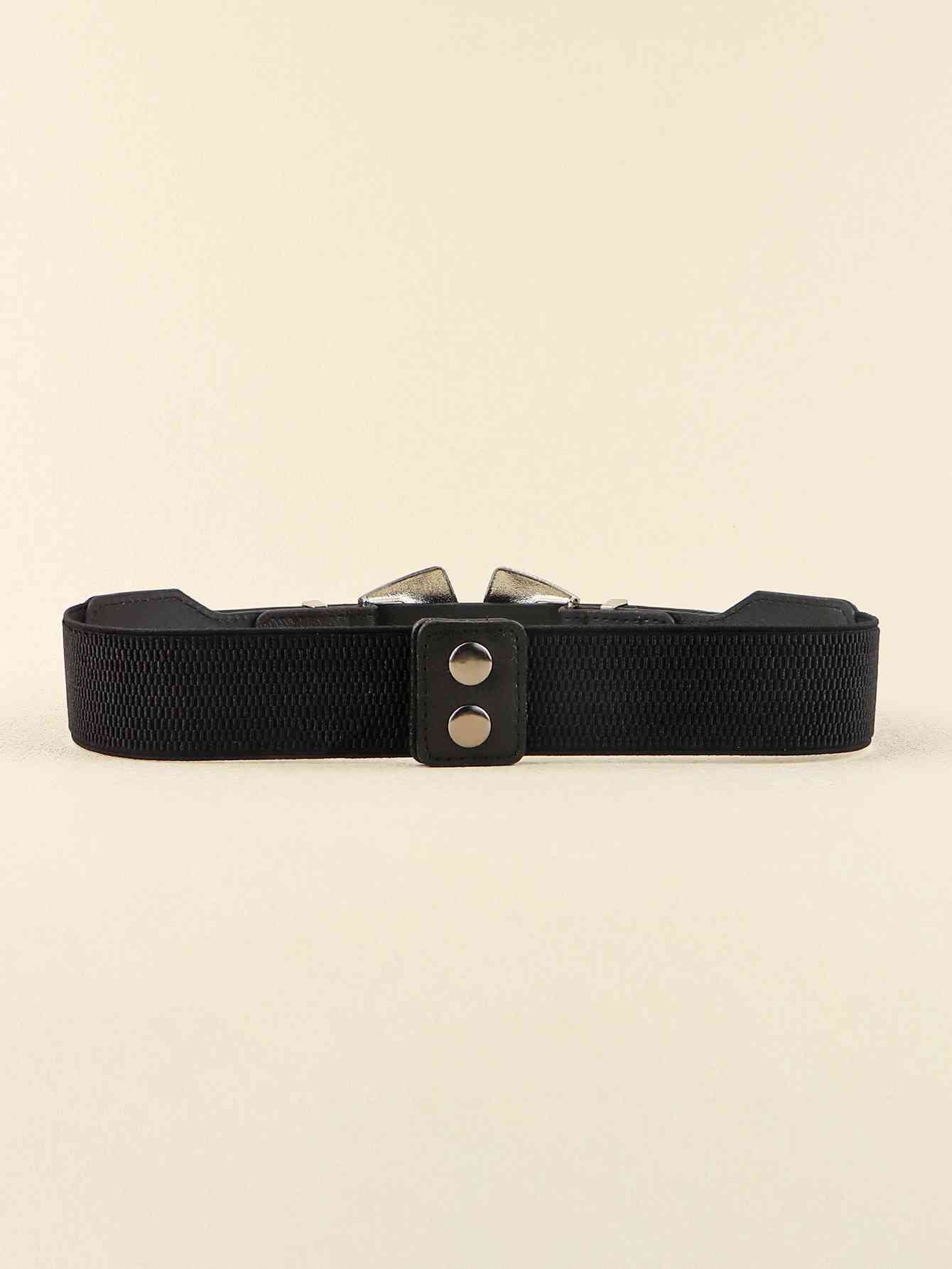 Double Buckle PU Leather Belt - AllIn Computer