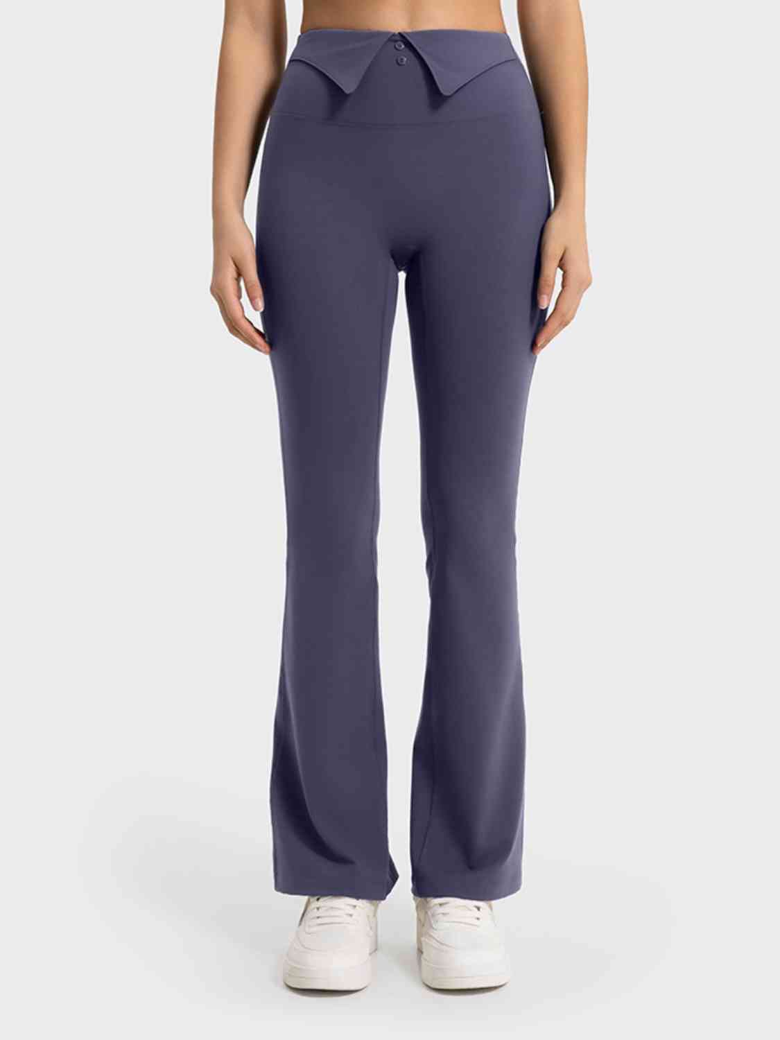 Wide Waistband Bootcut Sport Pants - AllIn Computer