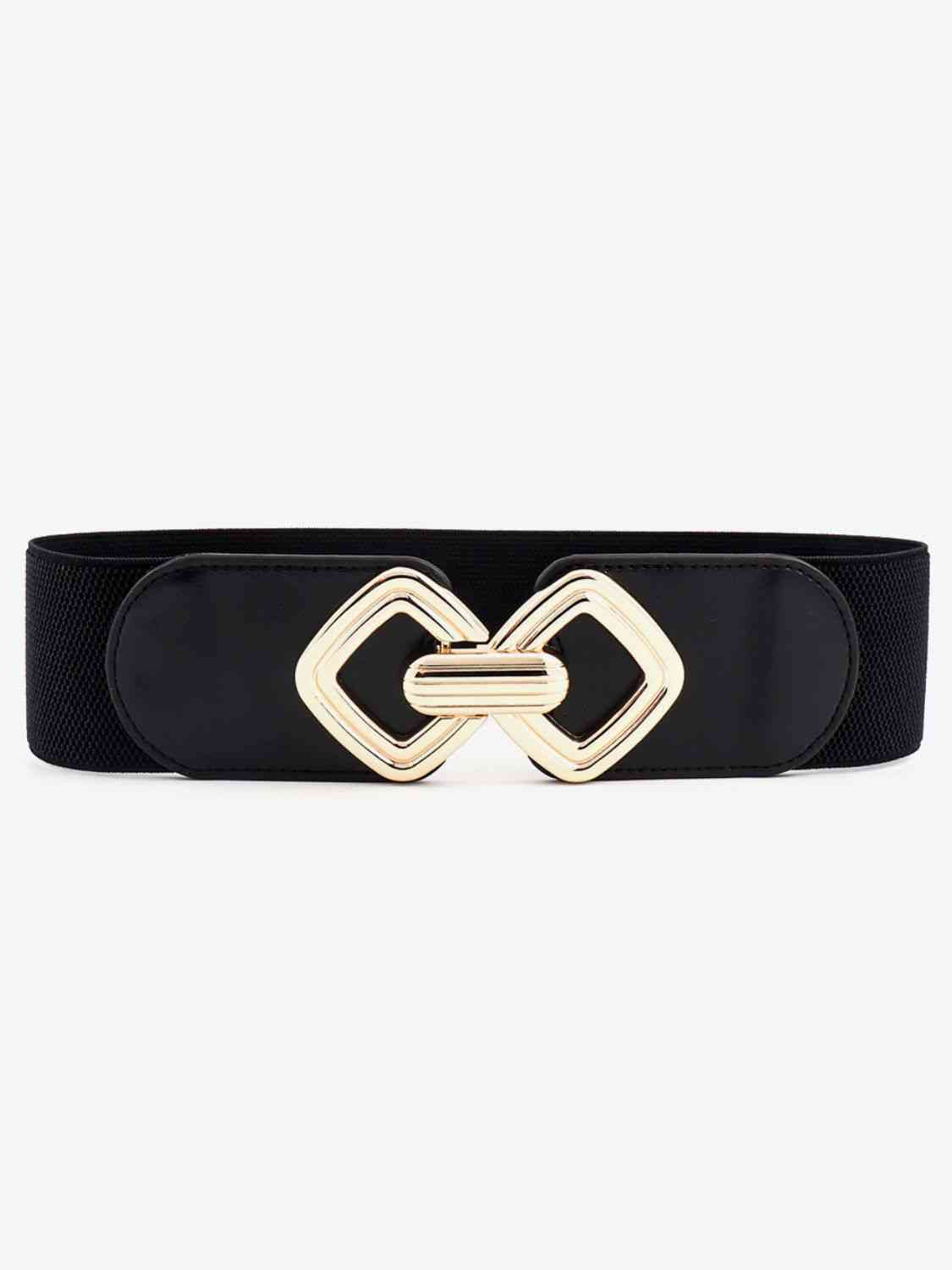 Geometric Buckle Elastic Wide Belt - AllIn Computer