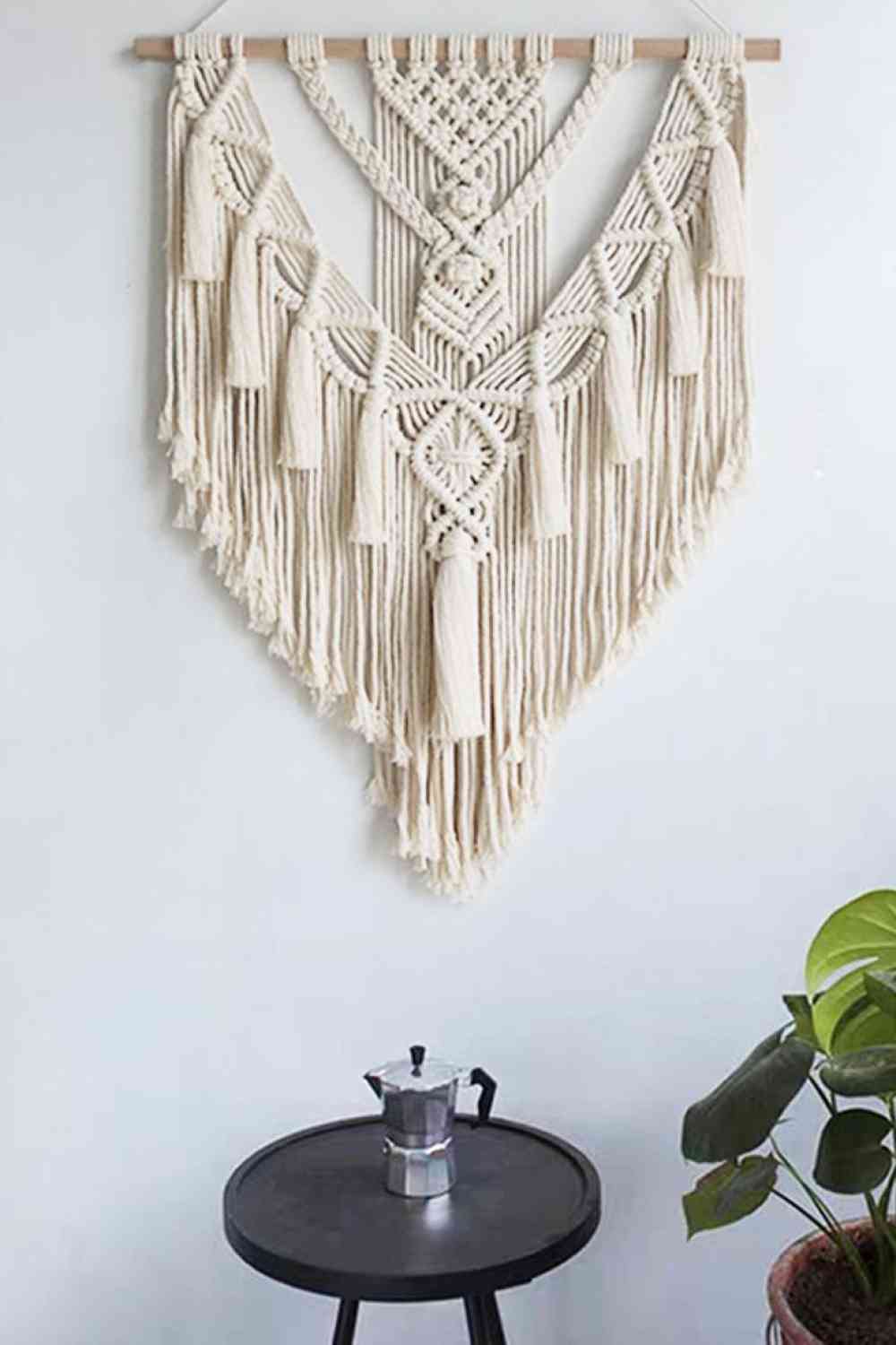 Macrame Fringe Hanging Wall Decor - AllIn Computer