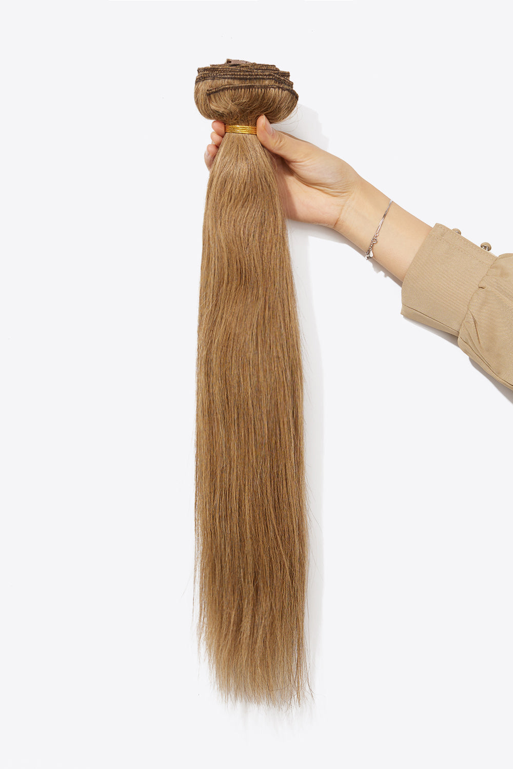 16'' 140g #10 Clip-in Hair Extensions Human Virgin Hair - AllIn Computer