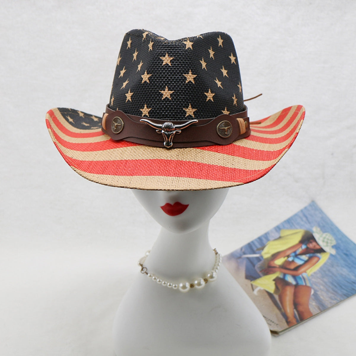 US Flag Print Paper Cloth Hat - AllIn Computer