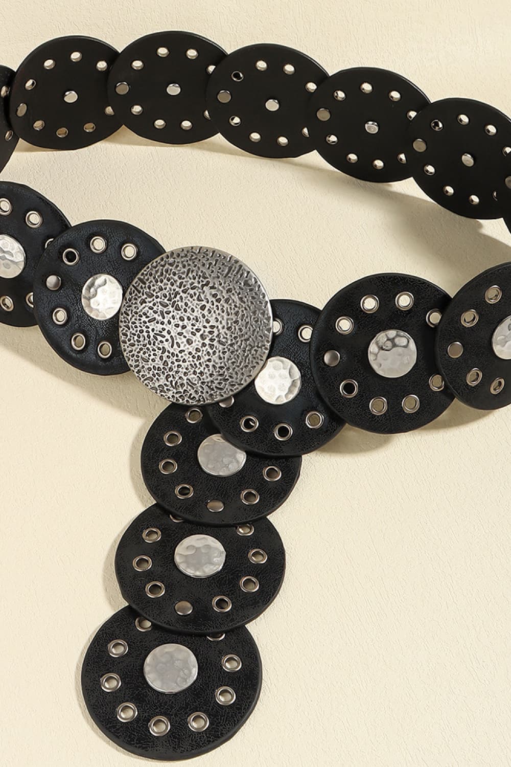 Round Shape PU Leather Belt - AllIn Computer